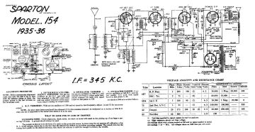 Sparton Blue Bird schematic circuit diagram